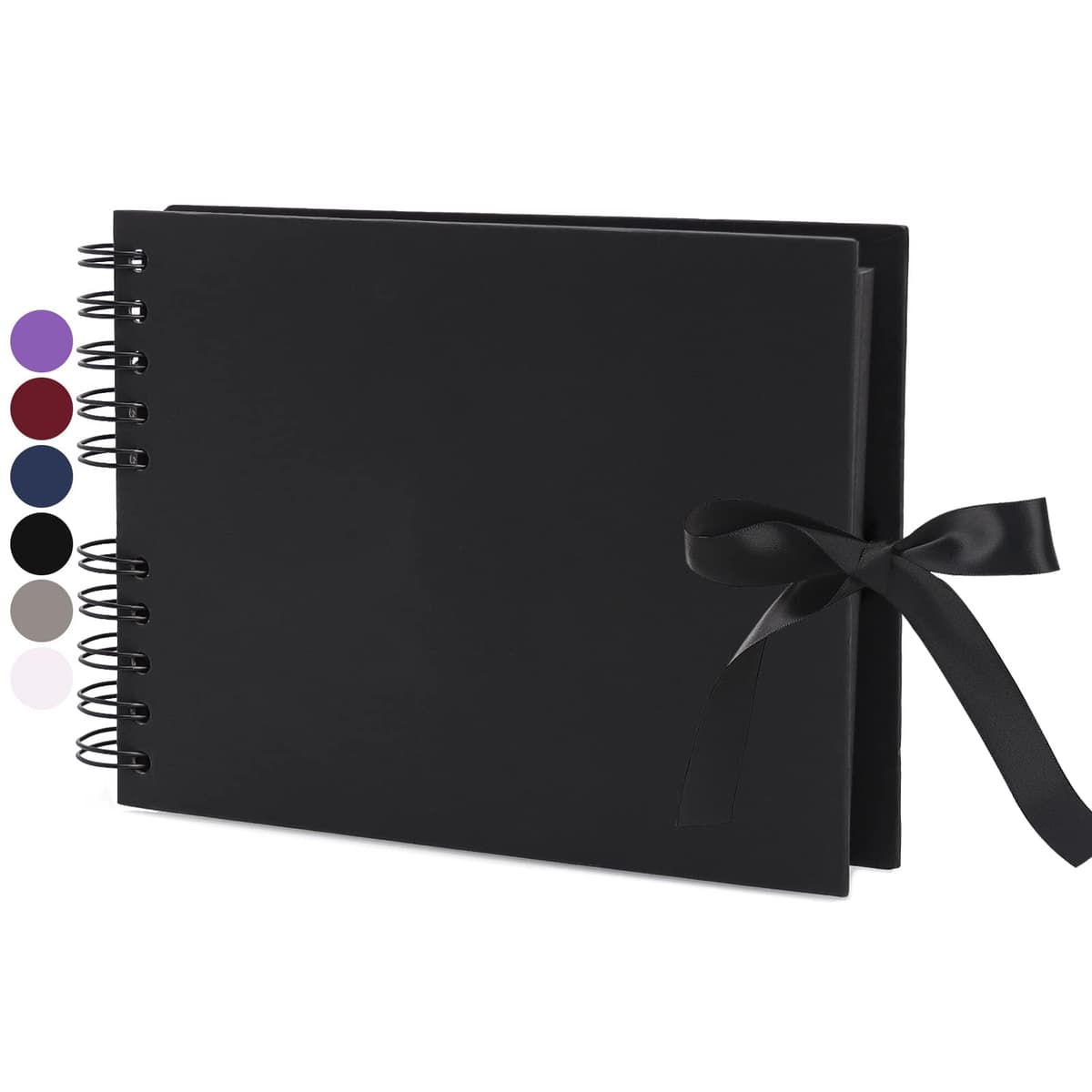 Vienrose Álbum de Fotos Scrapbook 10x15 cm Álbum de Recortes para Pegar y Escribir 80 Negra Páginas Espiral DIY Regalos de Boda Aniversario Bebé Cumpleanos Familiares Navidad, 28,5x21cm, Negro — view 18