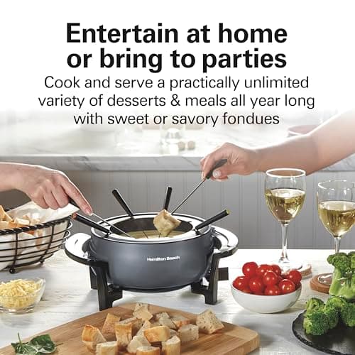 Hamilton Beach 12 Cup Electric Fondue Pot Set with Temperature Control — view 2