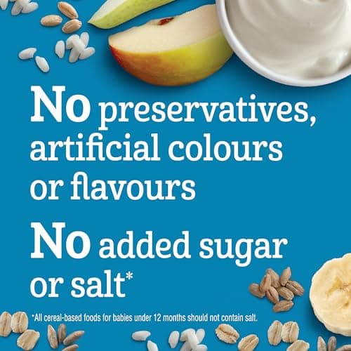 GERBER Cereal Wheat with Yogourt & Apple Pear Banana, Cereal, 8+ Months, 227 g, 6 Pack - Packaging May Vary — view 5