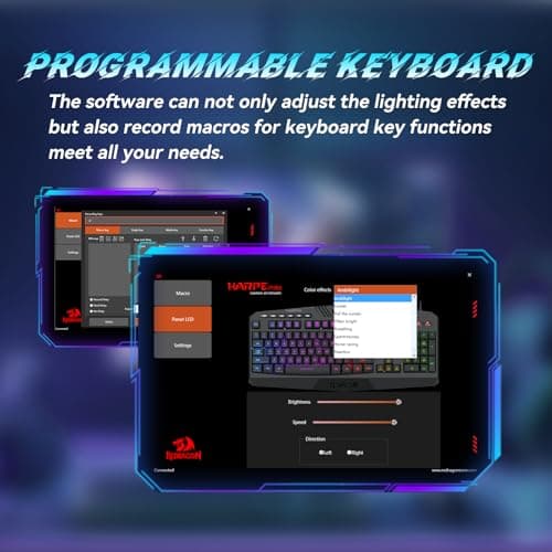 Redragon S101-3 PRO Gaming Keyboard and Mouse, RGB Backlit Programmable Keyboard Mouse with Software, Independent Macro Record Keys, Value Combo Set, New Update Version — view 5