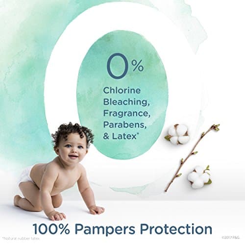 Pampers Diapers Newborn/Size 1 (8-14 lb), Pure Protection Disposable Baby Diapers, Hypoallergenic and Unscented Protection, Super Pack (Old Version), Size 1, 74 Count