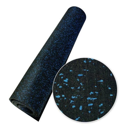 Rubber Cal Elephant Bark Floor Mat, Blue Dot, 3/16-Inch x 4 x 12-Feet