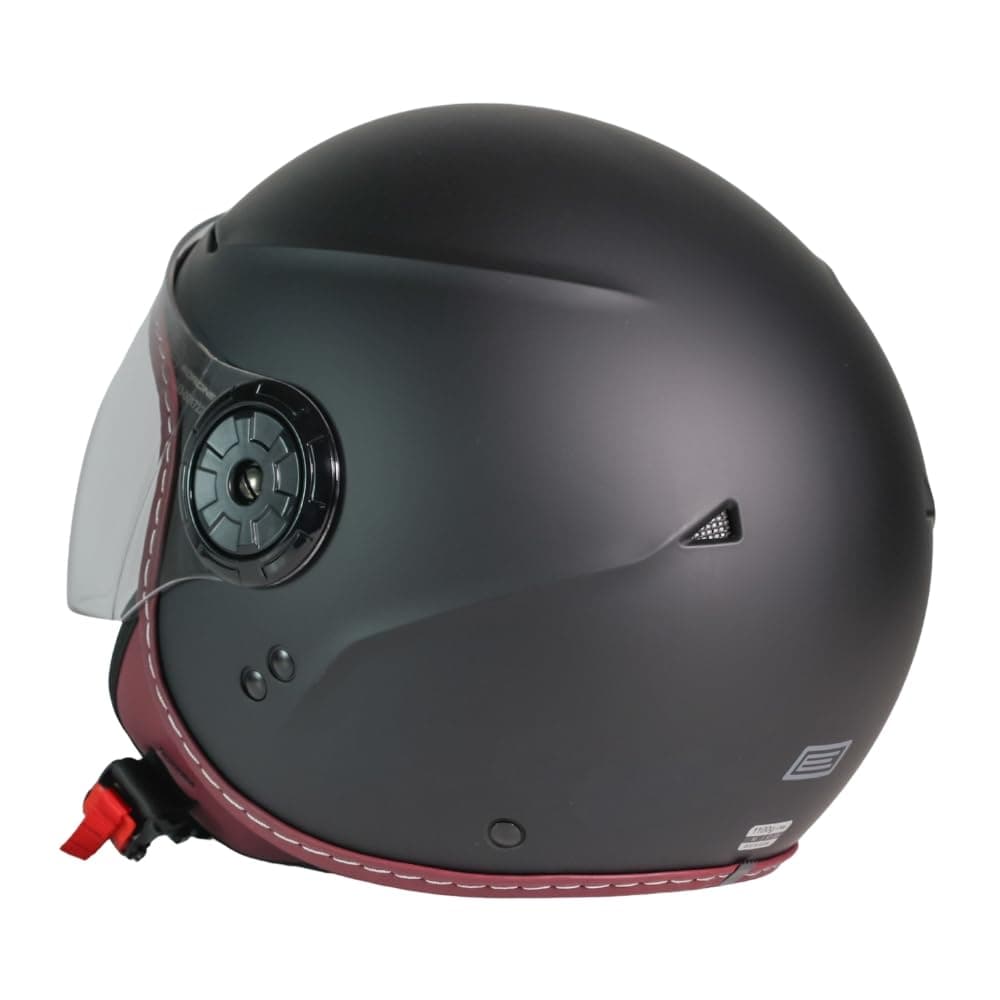 ORIGINE Casco de Moto Jet Homologado ECE 22.06, Casco Urbano para Scooter Ligero y Compacto con Visera Transparente Larga — view 4