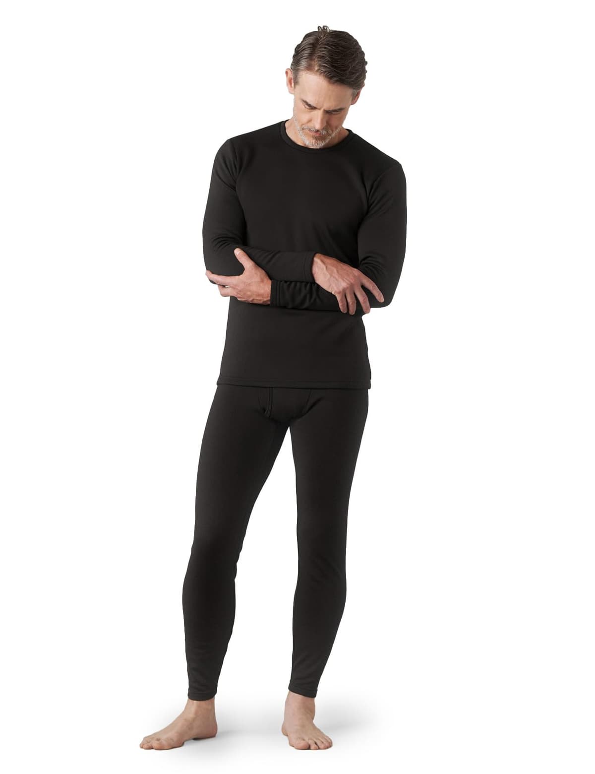 LAPASA Ropa Termica Hombre Conjunto Interior Termico Camiseta Manga Larga y Pantalón Largo Ligero/Cálido/Extra Cálido M11/M24/M57