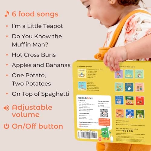 Cali's Books I'm a Little Teapot Music Book for Toddlers 1-3 Years Old - Food Musical Books, Interactive Baby Sound Book, Singing Toy for Children Girls, Learning Song Toys for Toddler Boys — view 4