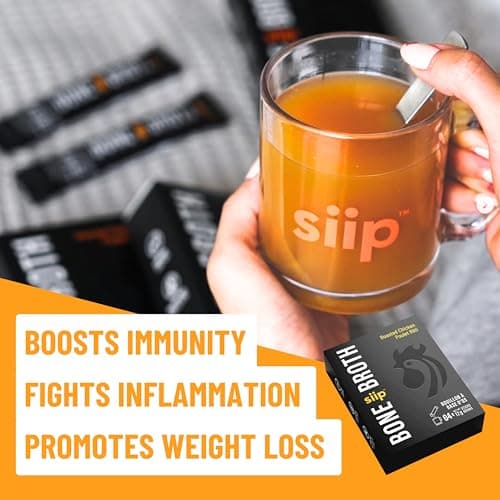 Siip Chicken Bone Broth Packets, 25 Packets 8g Protein | Keto & Paleo Friendly, Gluten Free — view 4