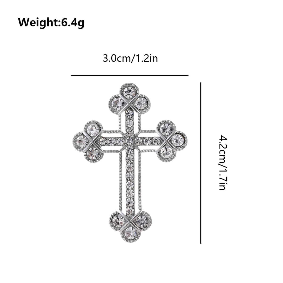 FAIRYGATE Anti Exposure Fixed Brooches Women Unisex Vintage Rhinestone Office Party Brooch Pins Lapel Pin Dress Suit Accessories Boutonniere — view 2