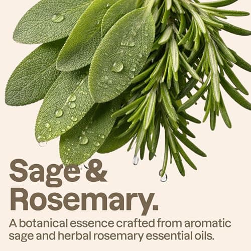 ATTITUDE Body Wash with Essential Oils, Moisturizing Shower Gel, Gentle Daily Cleanser, EWG Verified, Vegan Clean Beauty Skin Care, Sage & Rosemary, 444 mL — view 2