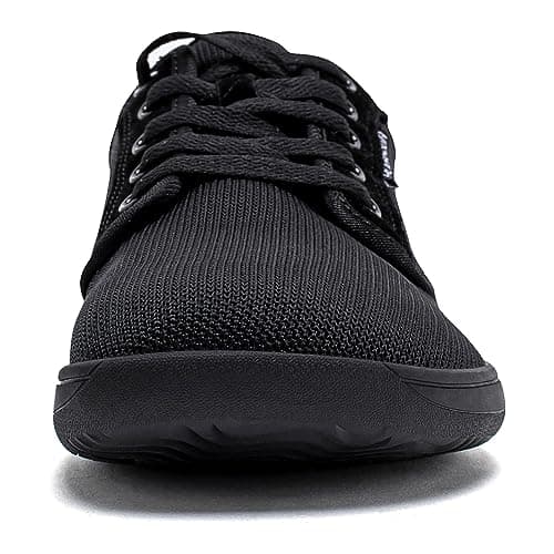 HOBIBEAR Womens Barefoot Minimalist Shoes Wide Width Low Drop Sneakers Lightweight Road Running Walking Tennis Casual Mesh Minimus Comfy Loafer Nurse Workout Work Drving Travel Black — view 3