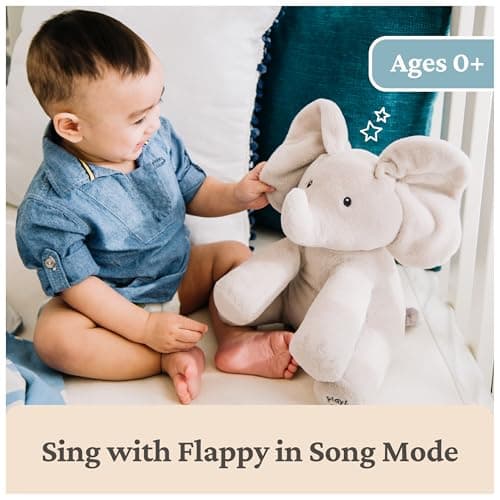 GUND Baby Animated Flappy the Elephant Plush, Singing Stuffed Animal Baby Toy for Ages 0 and Up, Gray, 12" — view 3