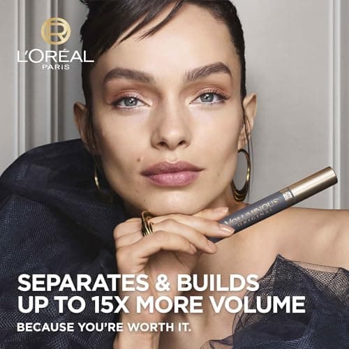 L'Oreal Paris Voluminous Original Mascara, Lash Volumizing and Separating Mascara, Non-Clumping Formula for Soft and Smooth Lashes, Blackest Black 8.5ml — view 2