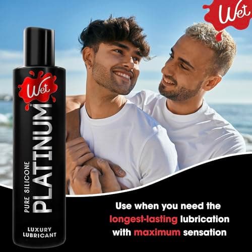 Wet Platinum Silicone-Based 3 Ounce Premium Personal Luxury Collection Lubricant for Men, Women & Couples, Condom Safe, Hypoallergenic, Glycerin & Paraben Free — view 3