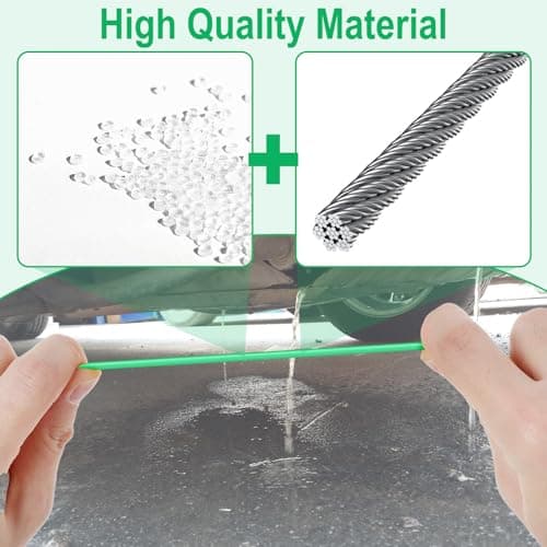 ecocstm Auto Sunroof Drain Cleaning Tool, 120 Inch Flexible Drain Brush, Sunroof Drain Cleaner with Pipe Cleaning Brush, Injector Hose and Crevice Brush, Cleaning Tool for Drains, Sewers, Windshields — view 3