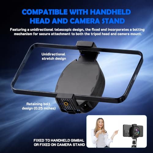 Fclvd Phone Cooler for Gaming – Fast Cooling Semiconductor Cell Phone Fan with Low Noise, Portable & Adjustable Phone Cooling Fan Compatible with iPhone & Android — view 3