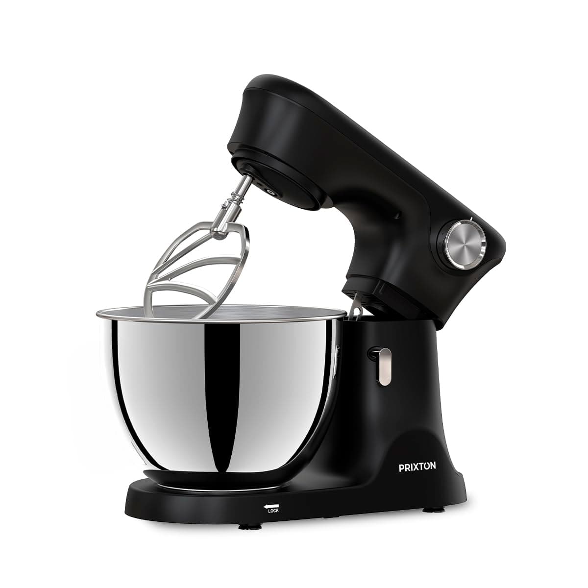 PRIXTON Batidora Amasadora KR350 2000W con Bol de Acero Inoxidable de 8 L, 6 Velocidades + Manual, Amasar Mezclar y Batir, Accesorios de Aluminio y Acero Inoxidable — view 2