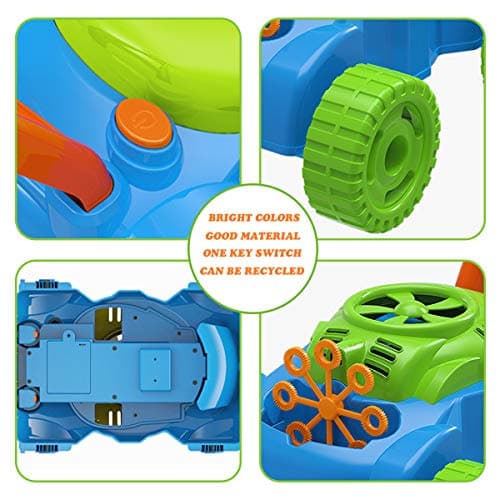 Lydaz Bubble Lawn Mower for Toddlers 1-3, Kids Bubble Machine for 1-Year-Old Boys Toy Gifts, Gardening Easter Basket Stuffers Birthday Toys, Push Summer Outdoor Toys for Preschool Baby Boys Age 1 2 3 — view 3