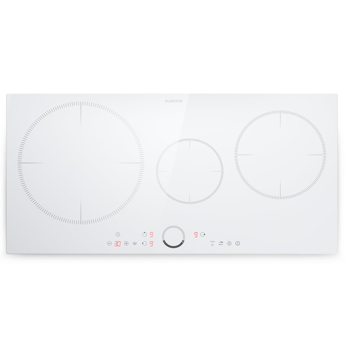 Klarstein Induction Hob, 9300W Electric Hobs Induction Cooker, 5 Ring Electric Pan Hob, Built-In Table Top Cookers w/ 5 Hobs, Touch Control, Inductions Heater Cooktops, Hot Plates for Cooking — view 33