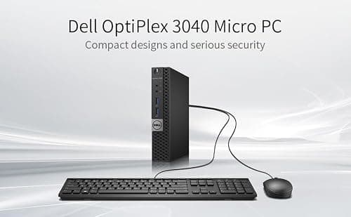 Dell Optiplex 3040 Micro Mini Desktop Computer PC, 6th Gen Core 3.20 GHz, 8GB RAM, 256GB SSD, WiFi, Bluetooth, Keyboard & Mouse, Windows 11 Pro (Renewed) — view 2