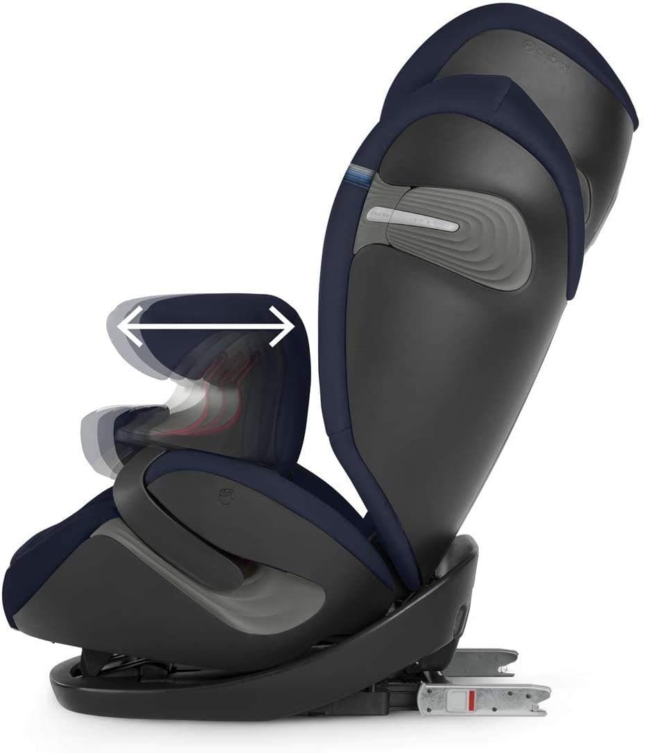 Cybex Gold Pallas S-Fix Silla de Coche Grupo 1/2/3 (9 Meses-12 Años), Negro (Deep Black), 43 x 50 x 68.5 cm — view 3