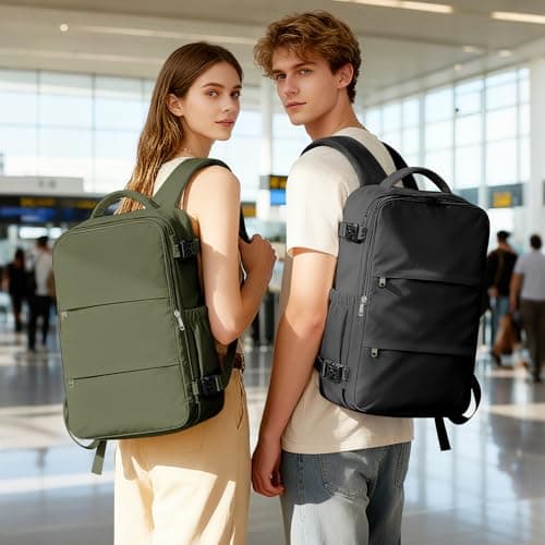BJLFS Vacuum Backpack Travel with Pump Cabin Bags Women Travel Backpack with Vacuum System Carry on Bag for Airplane Vacuum Seal Hand Luggage Bag Men C03-Green