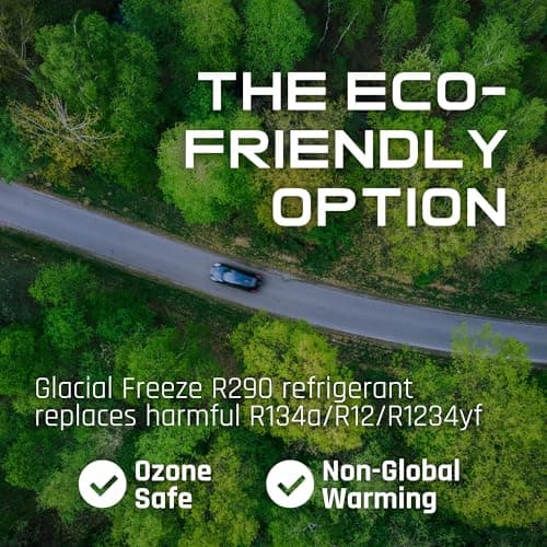 Tectonic Glacial Freeze R290 Refrigerant Replacement 1234YF Cans | R290 Replacement R1234YF AC Freon | R290 Freon 1234YF Refrigerant Replacement | 1234YF Refrigerant Kit 12 Cans (1234yf, 12 Cans) — view 2