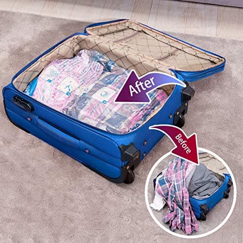 Vacuum Storage Bags 7 Jumbo, Space Saver Sealer Bags,Plastic Packaging Bags,Compression Bags for Clothes, Pillows, Comforters, Blankets, Bedding — view 5