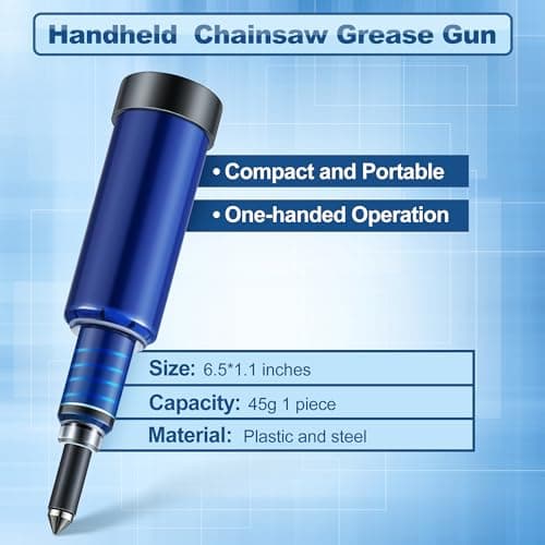 Meonum 1 Pcs Grease Gun for Chainsaws, Pre Loaded Mini Grease Gun