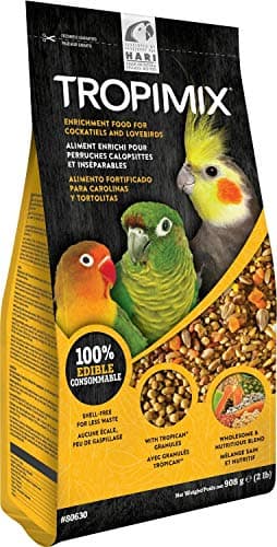 Tropimix Premium Formula for Cockatiels & Lovebirds, 2 lb Bag