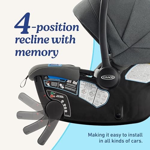 Graco® Gomax Infant Car Seat, Baseless Car Seat with Canopy, Rear Facing, Lightweight Carseat — view 4