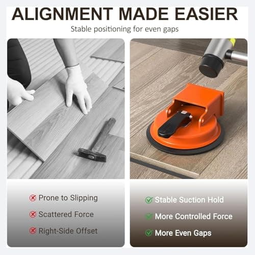 Floor Gap Fixer Tool, 2026 Heavy Duty Floor Suction Repair Tool,Laminate Flooring Tools,Adjustable Height Setter Laminate Floor Gap Repair Kit for Vinyl Plank Hardwood Floating Floors — view 5