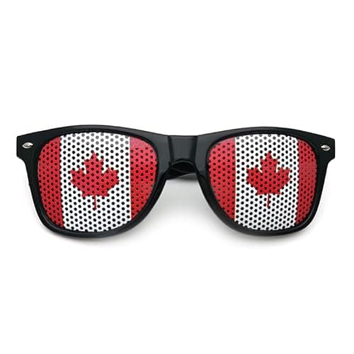Canada Fan Gear Set – Curly Wig, Maple Leaf Sunglasses & Thundersticks – Soccer Accessories for 2026 Football Tournament 2026 cup world, Stadium, Game Day — view 5