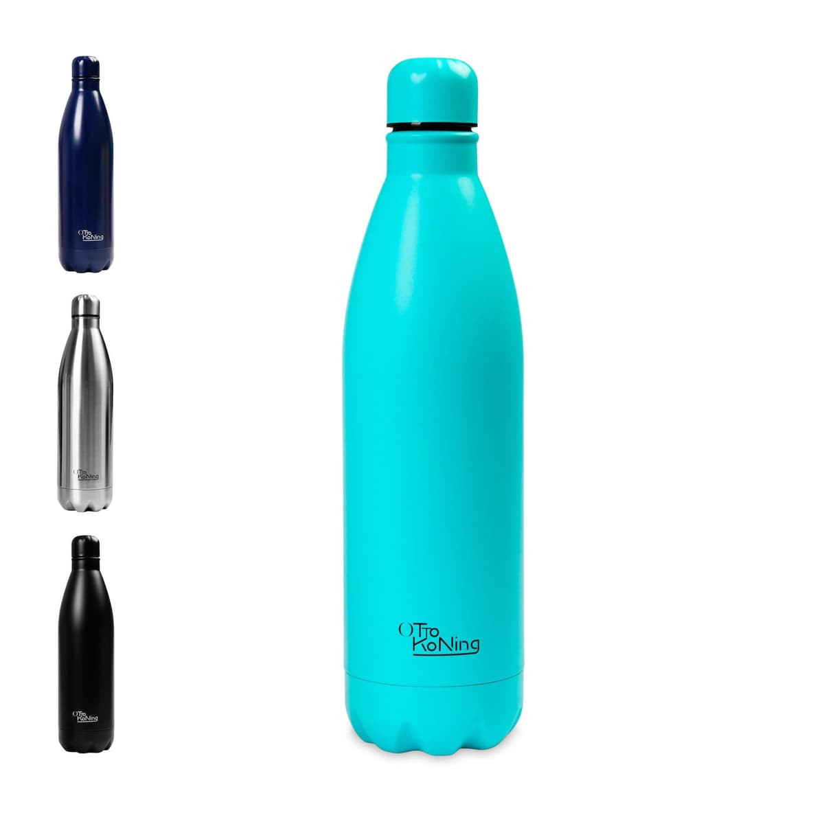 Water Bottle Otto Koning 1L - 1 Litre Stainless Steel Vacuum Insulated Flask - Keeps Cold 24h / Hot 12h - Large Leak Proof & BPA Free Metal Drinks Bottle for Gym, Hiking & Sports — view 18