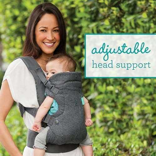 Infantino Flip 4-in-1 Baby Carrier Convertible Ergonomic, Gray — view 3