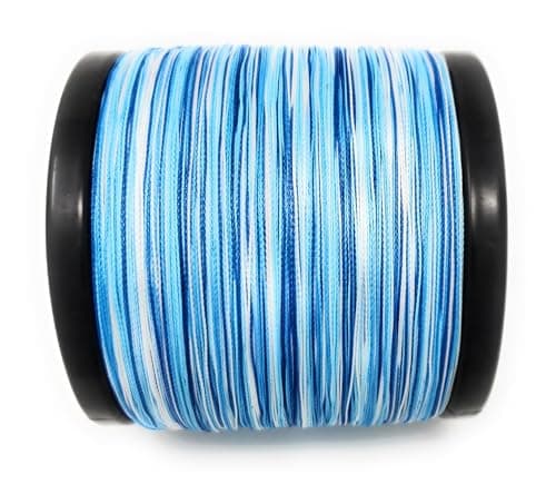 Reaction Tackle Braided Fishing Line Blue Camo 25LB 150yd — view 3