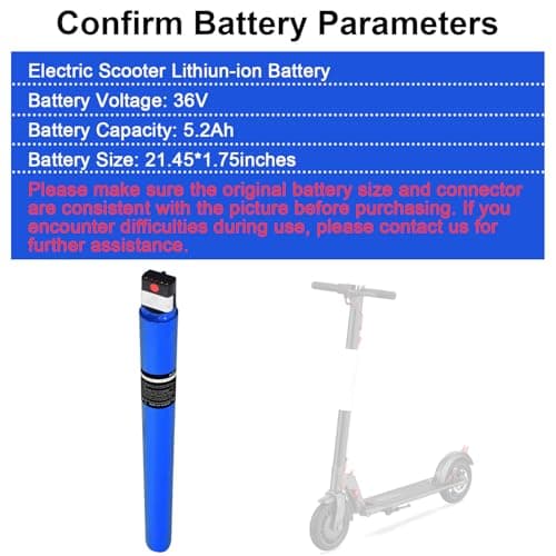 36V 5.2Ah Replacement for Gotrax GXL V2 Scooter with187.2Wh Power 5200mAh Capacity High Performance Longer Life Battery Pack — view 2