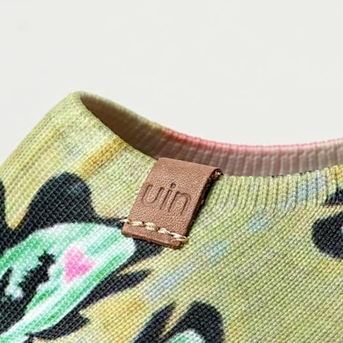 UIN Women's Slip On Sneakers Casual Loafers Knit Art Painted Comfort Soft Walking Shoes Chihuahua (40) — view 4