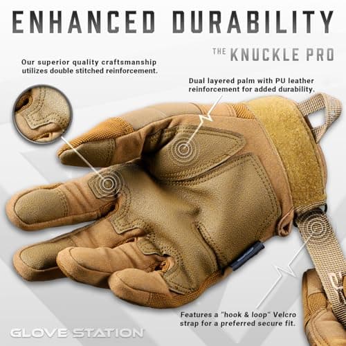 Glove Station - Cold Weather Tactical Shooting Gloves for Men and Woman with Touchscreen Fingers - Durable and Comfortable Hand-Gear for Shooting and Hunting