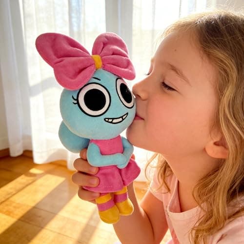 Dandy's World Plush, Dandy's World Plushies Poppy, Adorable Collectible Plush Toy Gift for Fans, Huggable Stuffed Doll for Room Decor, Birthday Party Supplies — view 3