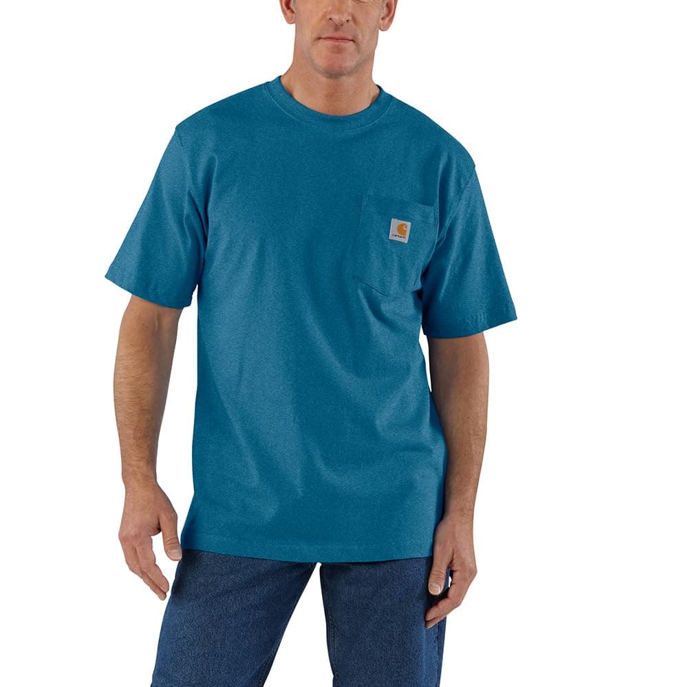 Carhartt Mens Loose Fit Heavyweight Short-Sleeve Pocket T-Shirt (Also Available in Big & Tall) CloseoutWork Utility T-Shirt — view 25