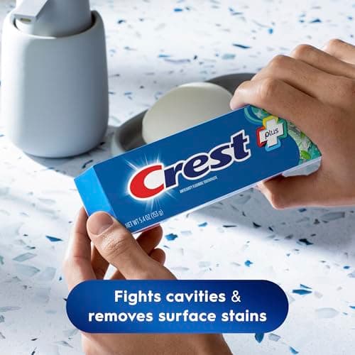 Crest + Scope Whitening Toothpaste - Pack of 3, 5.4 Oz Tubes - Anticavity Fluoride Toothpaste, Fresh Breath, Kills Germs - Tartar Protection, Enamel Protection - Minty Fresh Flavor — view 5