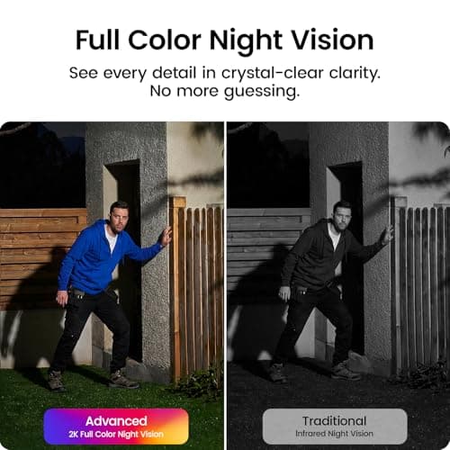 aosu Outdoor Security Cameras Wireless Home Surveillance System, Solar Powered, Cross-Cam Tracking, True 2K HD Night Vision, Spotlight, Motion Alert, No Subscription Required, Easy Setup, 6-Cam-Kit — view 5