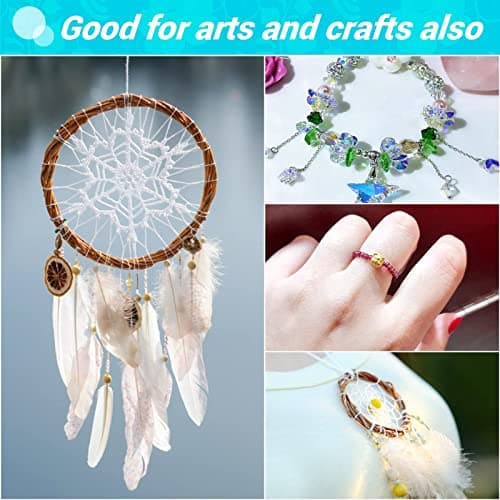Fishing Wire, Mckanti Fishing line Clear Nylon String 1640 FT Invisible Hanging Beading Wire Strong Abrasion Resistant monofilament Fishing Line for Balloon Garland Hanging Crafts Decorations — view 2