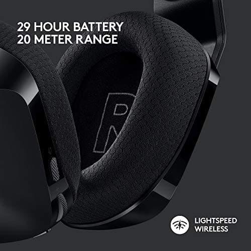 Logitech G733 Lightspeed Wireless Gaming Headset, Suspension Headband, Lightsync RGB, Blue VO!CE Mic, PRO-G Audio – Black, Gaming Headset Wireless, PC, PS5, PS4, Switch Compatible — view 3