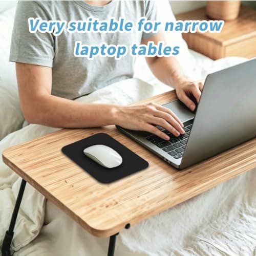 Dacovi Small Mouse pad, with Edge-Sewn Design, extends Service Life by Twice, occupying the Optimal Size for the Mouse and Wrist Position. (Black) — view 4