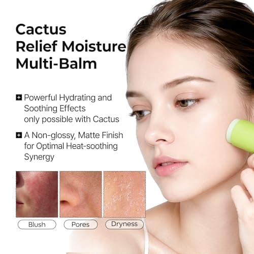 Dr.Melaxin Cactox Pore Relief Multi Balm Stick – Zinc PCA & ADENOSINE Cooling & De-Puffing Face Balm for Enlarged Pores & Puffy Skin, Pore Minimizing with Cactus Extract, Korean Skincare, 0.88 oz — view 2