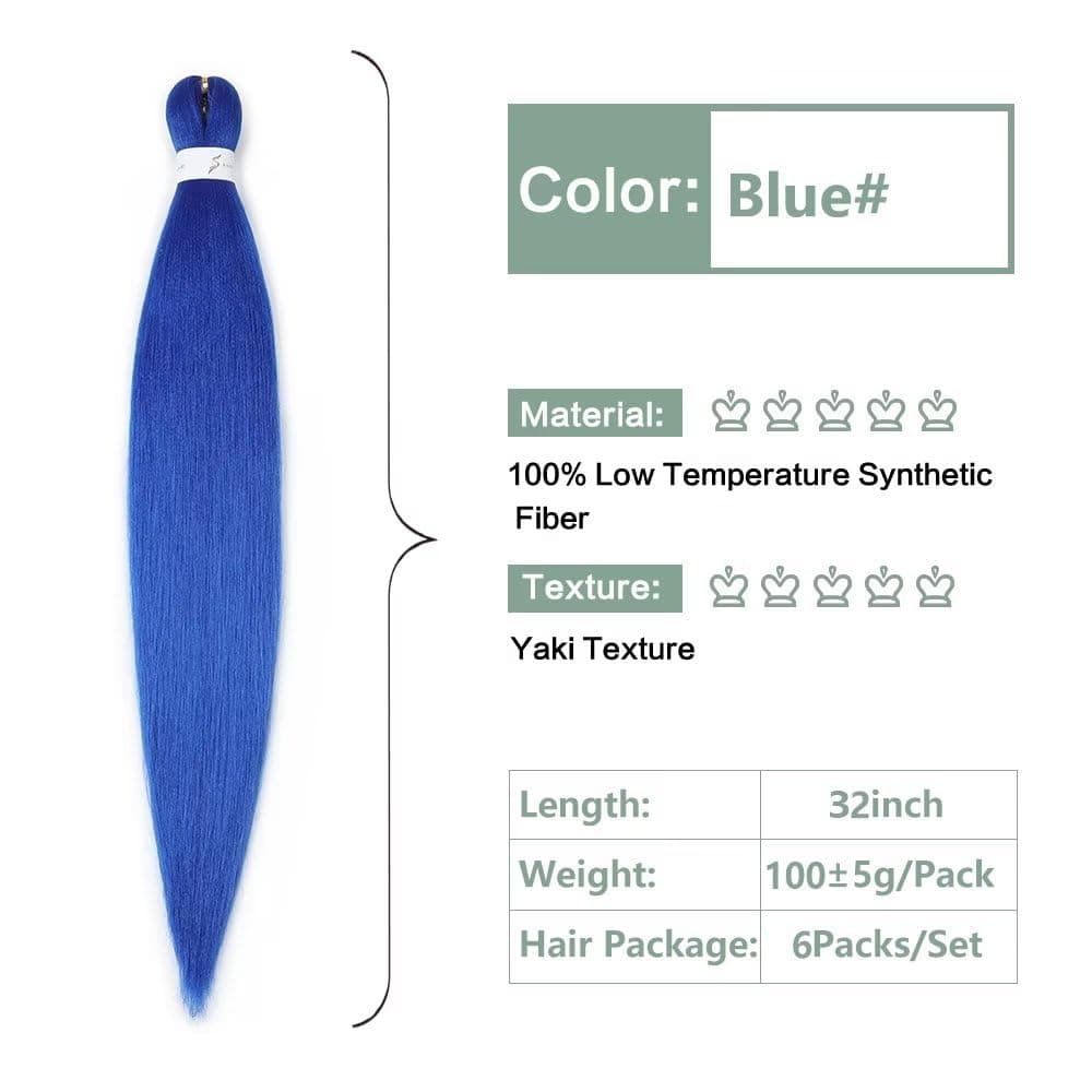 YDDM Capelli Per Treccine Africane Morado Extension Treccine Texture Yaki Easy Install per Principianti 32 Pollici 3 Pezzi Capelli Leggeri e Naturali per Box Braids, Twist e Crochet — view 254