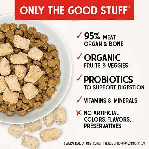 Stella & Chewy's Freeze-Dried Raw Chicken Meal Mixers- Dog Food Topper and Mixer - Made with 95% Cage-Free Chicken, Organs & Bone - Perfect for Picky Eaters - Grain-Free - 1oz — view 2