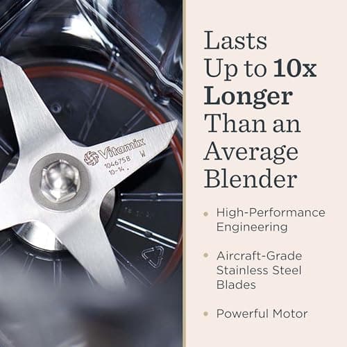 Vitamix VX1 Blender, Professional-Grade Kitchen Blender for Smoothies, Soups, Juices and More, 10-Speeds, Stainless Steel Blades, Self-Cleaning Kitchen Appliance, 2.0 L Classic Container, Black — view 5