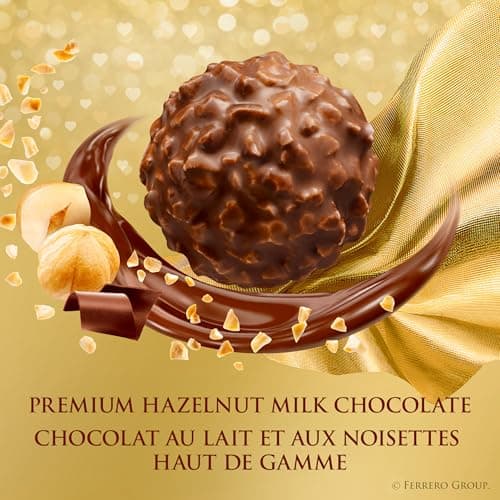 Ferrero Rocher Fine Hazelnut Milk Chocolate; Heart Shaped Gift Box; 8 Count; Individually Wrapped Chocolate; Valentines Day Chocolate; 100 Grams — view 5