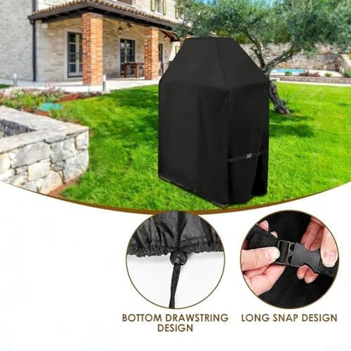 Startbuymore Waterproof Cover For Tall Outdoor Wood Burning Fireplaces Measuring 36L X 24W X 57H With Reinforced Top Seams(210D) — view 4